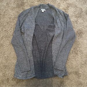 Croft and barrow heather gray open cardigan size small